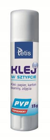 KLEJ W SZTYFCIE TETIS BEZBARWNY 15G.