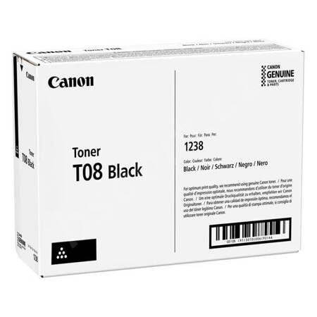 Toner Canon T08 black i-SENSYS X 1238P Series