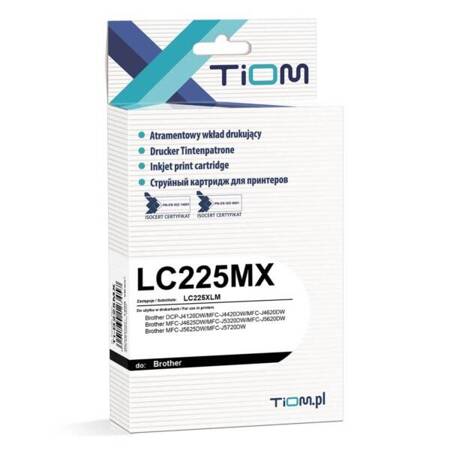 Tusz Tiom do Brother LC-225XLM DCP-J4120 MFC-J5720 czerwony