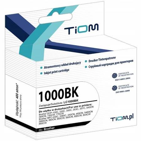 Tusz Tiom do Brother LC1000BK DCP130C MFC240C czarny