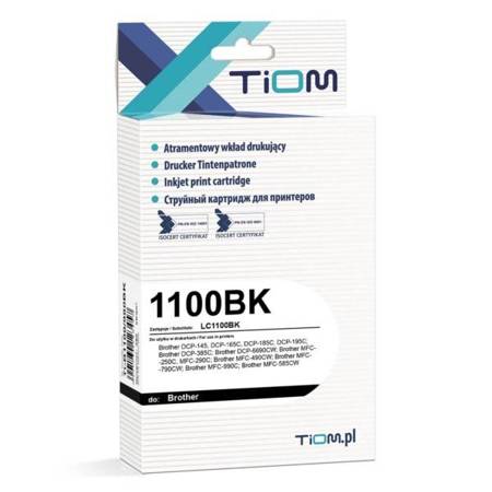 Tusz Tiom do Brother LC1100BK DCP145 MFC-585 czarny